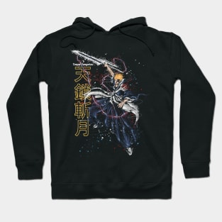 Scribble art blood half Shinigami Hoodie